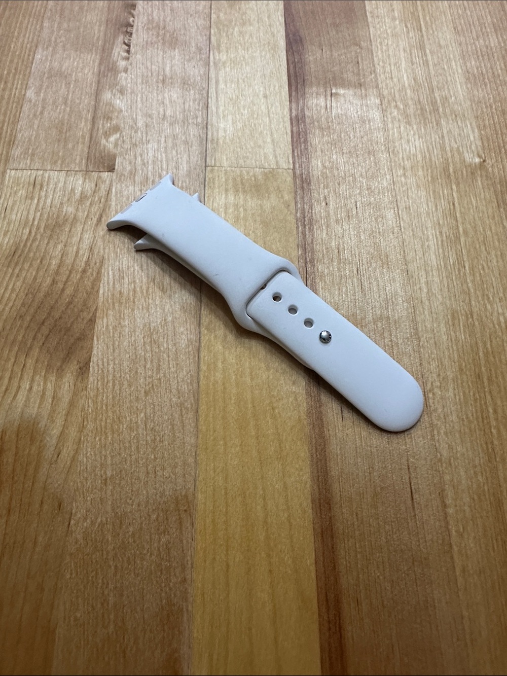 White Silicone Apple Watch Band - Two Piece Replacement